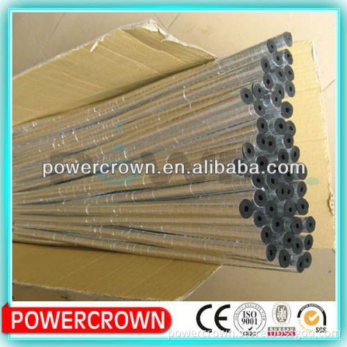 round rubber foam pipe insulation with aluminium foil facing